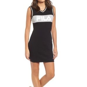 Black Fila Rib Varsity Dress- NWT